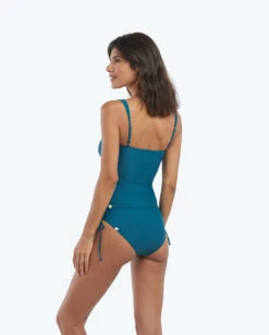 The Cinched Tankini Top - Seaweed -Summersalt Shop 2 ModelBack 0145d795 3dcd 4444 8d49 8fc0ea9490de