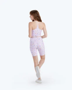 The Do-It-All High Rise Biker Shorts - Paint Splatter In Lilac 4 The Do-It-All High Rise Biker Shorts - Paint Splatter In Lilac -Summersalt Shop 2 ModelBack 30e539fb 0708 414f 91f7 2c5b46944500