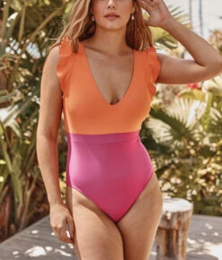 The Ruffle Backflip - Hibiscus & Tangerine -Summersalt Shop 2 ModelBack 9739813e 4232 4b1f 8da8 e54858d6024f