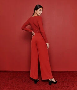 The Extra Soft Square Neck Day To Night Bodysuit - Lava -Summersalt Shop 2 ModelBack ef8e1c9c 1553 4c6b 9a6c 42fcc294471b