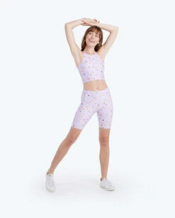 The Do-It-All High Rise Biker Shorts - Paint Splatter In Lilac 6 The Do-It-All High Rise Biker Shorts - Paint Splatter In Lilac -Summersalt Shop 4 ModelDetail bad60923 b1bf 438e 9bd2 8662a7ec3ee4