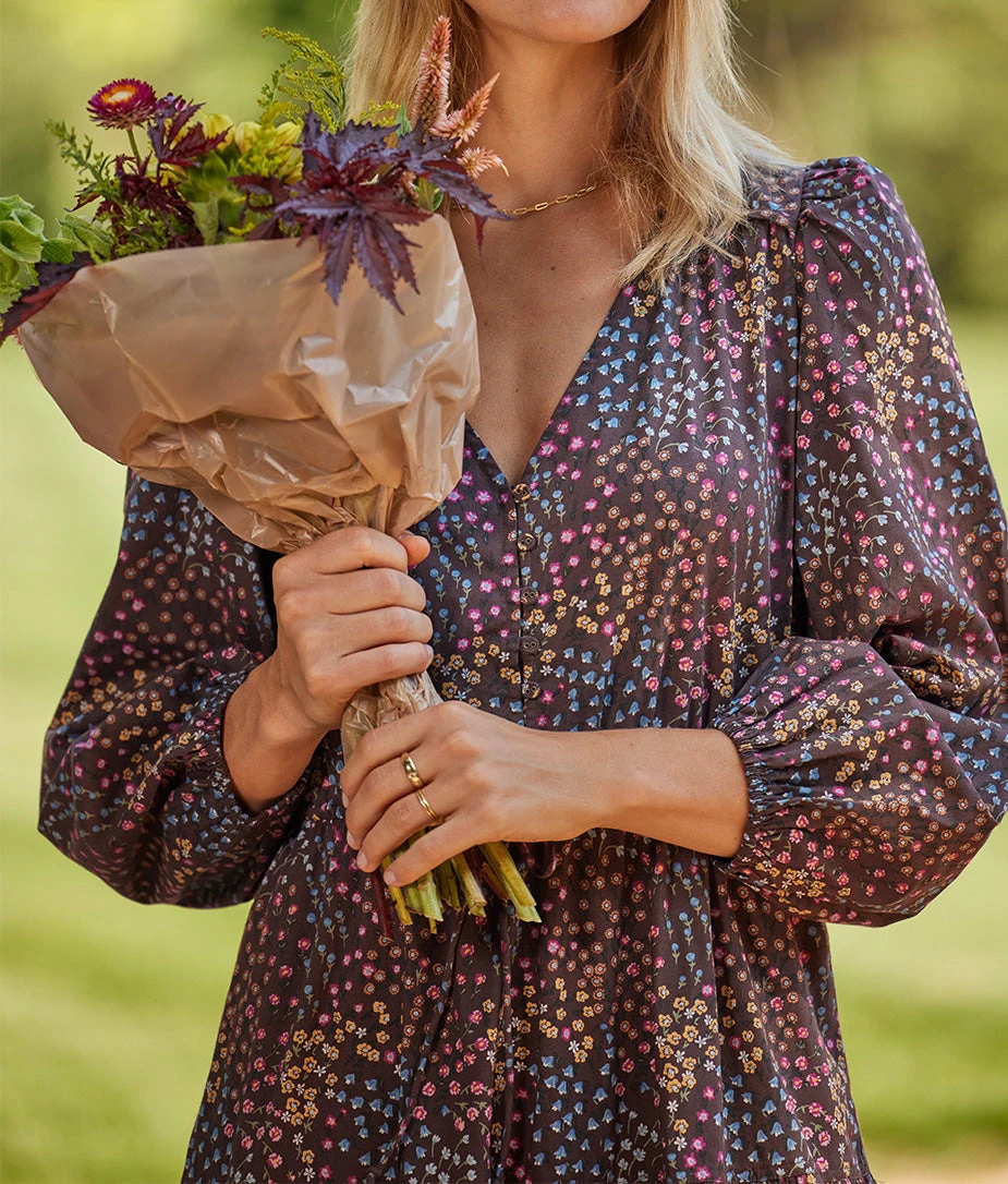The Countryside Poplin Button Down Midi Dress - Floral Prairie in Chocolate The Countryside Poplin Button Down Midi Dress - Floral Prairie In Chocolate -Summersalt Shop 4 ProductImage ad764f6b 135d 4b39 a69f 25bc8a137b44