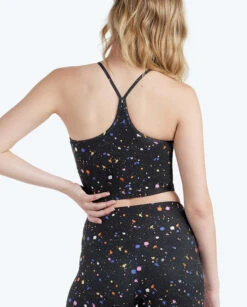 The High Neck Midi Sports Bra Tank - Paint Splatter In Sea Urchin 7 The High Neck Midi Sports Bra Tank - Paint Splatter In Sea Urchin -Summersalt Shop 5 ExtraProductShot 6aba519f ca2c 4fa4 a1b4 a1c7e68e8490