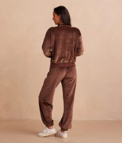 The Plush Velour Jogger - Chocolate -Summersalt Shop Back Full ThePlushVelourJogger Chocolate