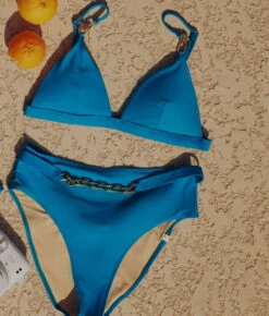 The Belted-Chain High Leg High Rise Bikini Bottoms - Capri 6 The Belted-Chain High Leg High Rise Bikini Bottoms - Capri -Summersalt Shop Belted Chain High Leg High Rise Bikini Bottoms 4