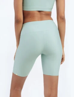 The Do-It-All High Rise Biker Shorts - Sage -Summersalt Shop BikerShort Sage ModelDetailBack