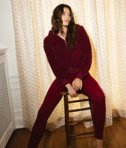 The Coziest High Rise Full Length Leggings - Pinot