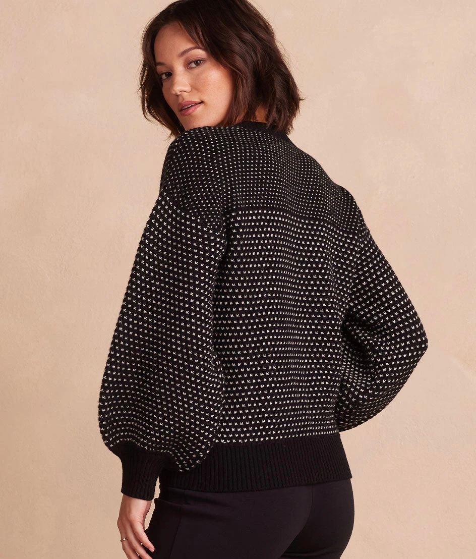 The Luxe Cashmere Blend Mix Stitch Sweater - Sea Urchin & Dune The Luxe Cashmere Blend Mix Stitch Sweater - Sea Urchin & Dune -Summersalt Shop