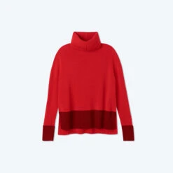The Coziest Cashmere Blend Turtleneck - Pinot & Lava 4 The Coziest Cashmere Blend Turtleneck - Pinot & Lava -Summersalt Shop CashmereBlendTurtleneck Pinot Lava