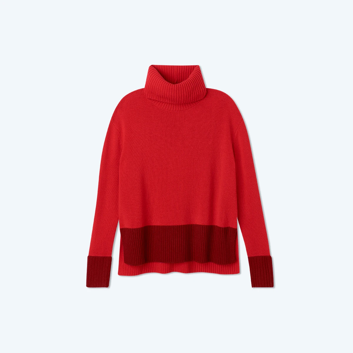 The Coziest Cashmere Blend Turtleneck - Pinot & Lava The Coziest Cashmere Blend Turtleneck - Pinot & Lava -Summersalt Shop CashmereBlendTurtleneck Pinot Lava