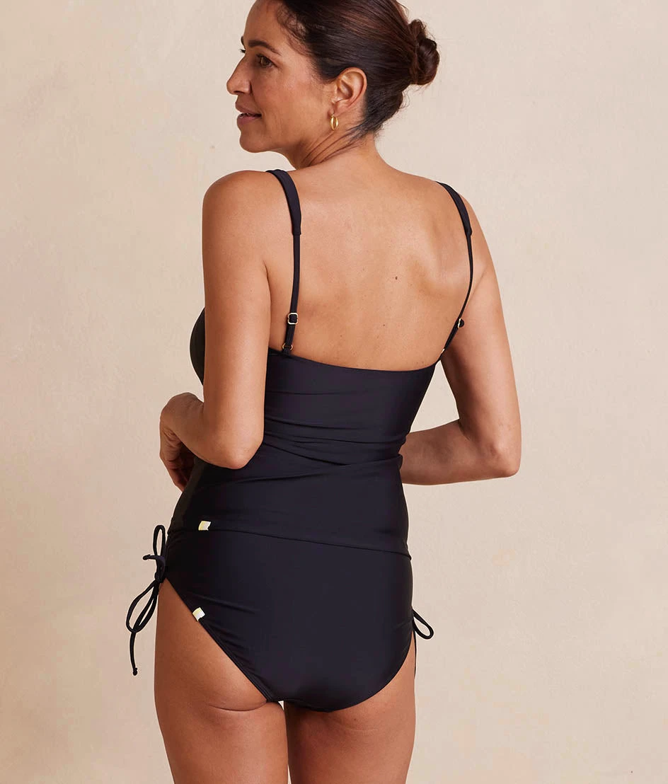 The Cinched Tankini Top - Sea Urchin The Cinched Tankini Top - Sea Urchin -Summersalt Shop CinchedTankiniTop SeaUrchin Back Crop