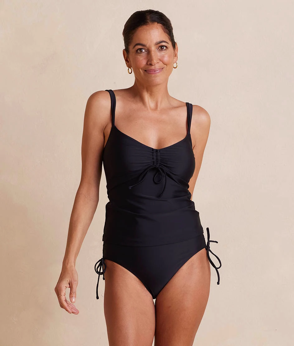 The Cinched Tankini Top - Sea Urchin The Cinched Tankini Top - Sea Urchin -Summersalt Shop CinchedTankiniTop SeaUrchin Front