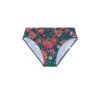 The Classic Mid-Rise Bikini Bottom - Super Bloom -Summersalt Shop Classic Mid Rise Bikini Bottom Super Bloom in Deep Sea FLAT