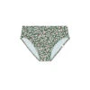 The High Leg High Rise Bottom - Twilight Floral In Olive 1 The High Leg High Rise Bottom - Twilight Floral In Olive -Summersalt Shop Classic Mid Rise Bikini Bottom Twilight Floral in Olive FLAT