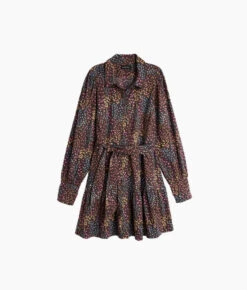 The Countryside Poplin Tiered Shirtdress - Floral Prairie In Chocolate 6 The Countryside Poplin Tiered Shirtdress - Floral Prairie In Chocolate -Summersalt Shop Countryside Poplin Tiered Shirtdress Floral Prairie in Chocolate 6