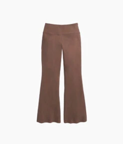 The Everyday High-Waist Flare Pant - Chocolate -Summersalt Shop Everyday High Waist Flare Pant Chocolate 4