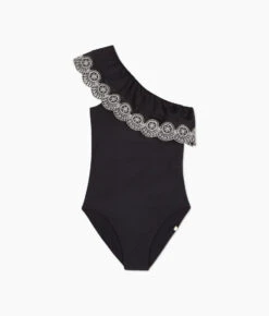 The Eyelet Ruffle Sidestroke - Sea Urchin 5 The Eyelet Ruffle Sidestroke - Sea Urchin -Summersalt Shop Eyelet Ruffle Sidestroke Sea Urchin Avorio Stitching FLAT