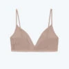 The Feel Free Adjustable Triangle Bralette - Latte 1 The Feel Free Adjustable Triangle Bralette - Latte -Summersalt Shop FlatLay 2021 12 02T151344.067