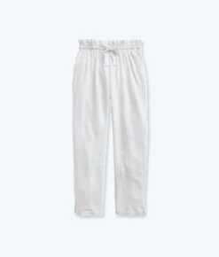 The Going Places Gauze Drawstring Pant - White Sand