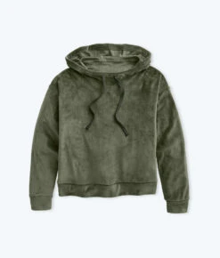 The Plush Velour Hoodie - Olive 7 The Plush Velour Hoodie - Olive -Summersalt Shop FlatLay1 10 43c13bdd 9d36 4f20 8411 16308834b3de