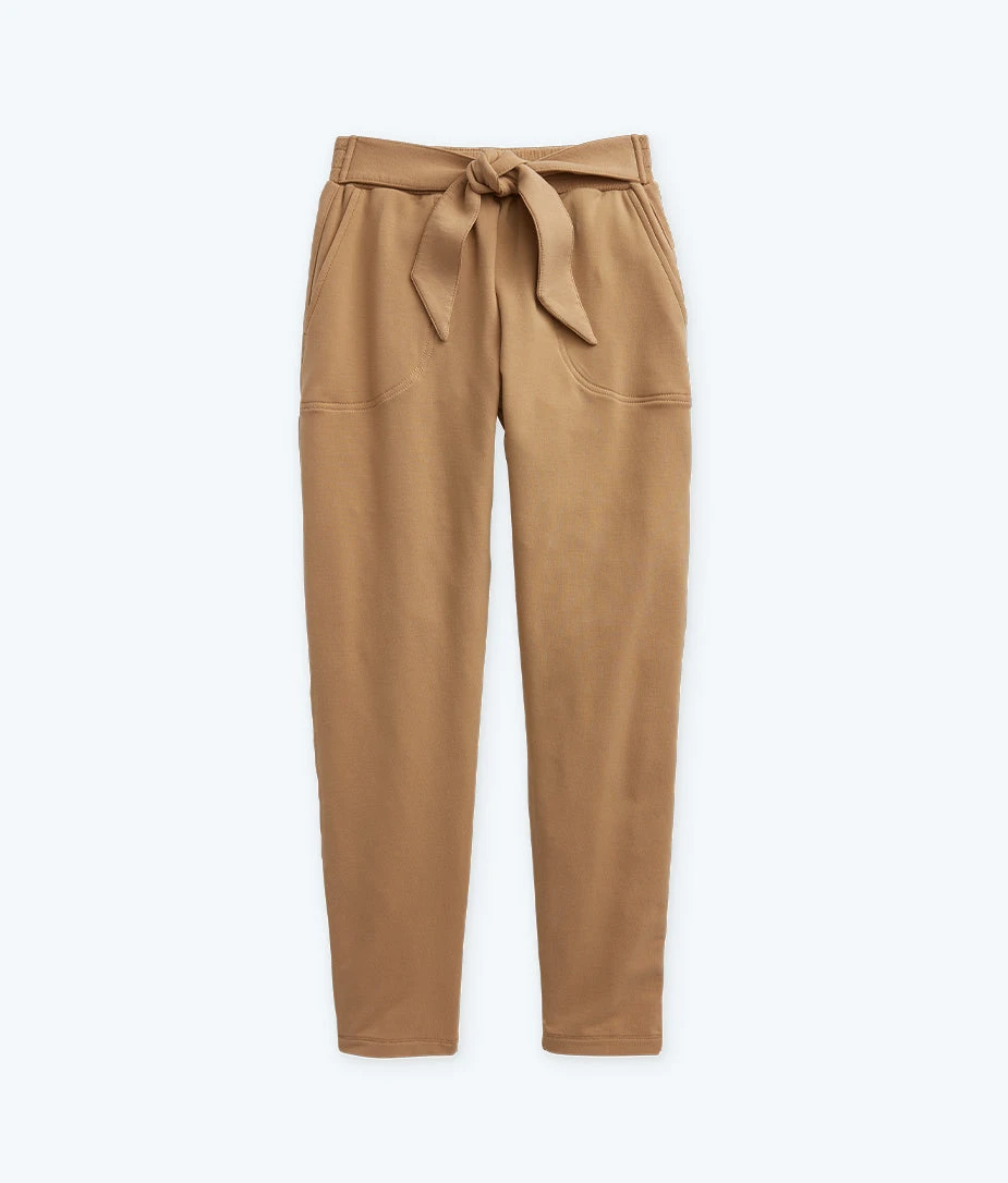 The Softest French Terry Tie-Waist Pant - Fawn The Softest French Terry Tie-Waist Pant - Fawn -Summersalt Shop FlatLay2 013b17ff 154f 4a47 9f9f 46e1168cf7b0