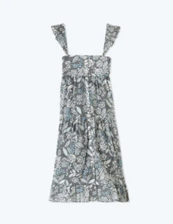 The Tiered Ruffle Midi Dress - Island Floral