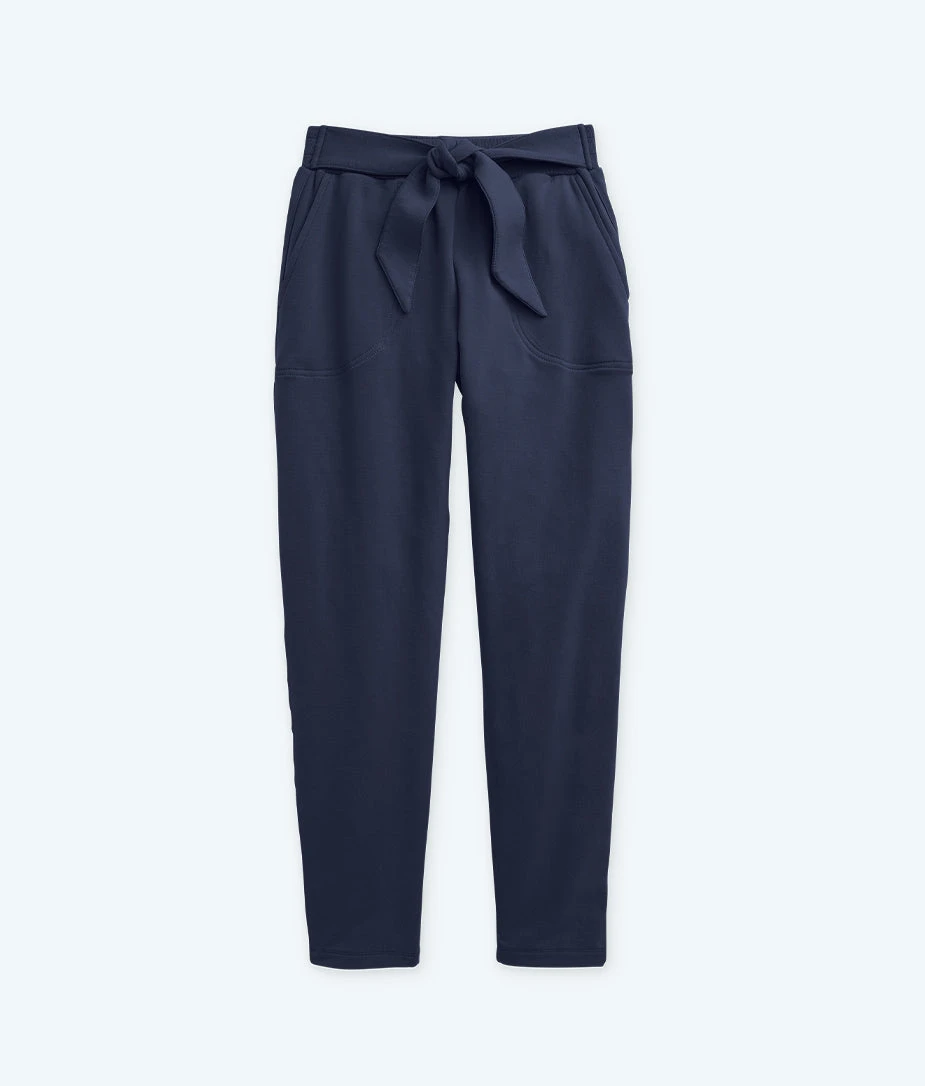The Softest French Terry Tie-Waist Pant - Midnight The Softest French Terry Tie-Waist Pant - Midnight -Summersalt Shop FlatLay 36aa70e8 02e2 4963 a1e2 1a1930c6d916