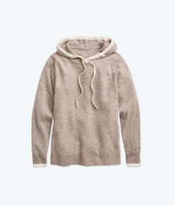 The Coziest Cashmere Blend Hoodie - Toffee & White Sand -Summersalt Shop FlatLay 4eaebf3e eeac 4ad6 81ea 7397036b831d