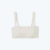 The Wide Strap Oasis Bikini Top - White Sand -Summersalt Shop FlatLay d74d11b7 58b1 4228 981f 3157876e320d