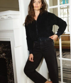 The High Pile Eco Short Fleece Jacket - Sea Urchin -Summersalt Shop High Pile Eco Short Fleece Jacket Sea Urchin 3