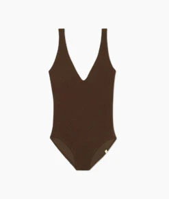 The LuxeCrinkle Backflip - Mocha 5 The LuxeCrinkle Backflip - Mocha -Summersalt Shop LuxeCrinkle Backflip Mocha Crepe FLAT