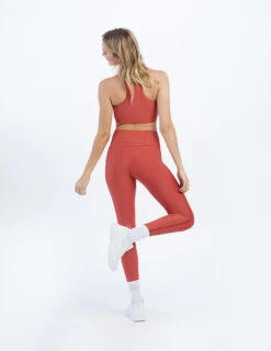 The Do-It-All High Rise Full Length Leggings - Terracotta 3 The Do-It-All High Rise Full Length Leggings - Terracotta -Summersalt Shop ModelBack 43
