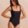 The Seaway Square Neck One-Piece - Sea Urchin -Summersalt Shop PDP SquareNeck Sea UrchinFront Crop