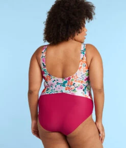 The Perfect Wrap One-Piece - Watercolor Floral In Strawberry 5 The Perfect Wrap One-Piece - Watercolor Floral In Strawberry -Summersalt Shop PWOPWatercolorFloralinStrawberryBack1