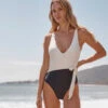 The Perfect Wrap One-Piece - Sea Urchin & White Sand 1 The Perfect Wrap One-Piece - Sea Urchin & White Sand -Summersalt Shop Perfect Wrap One Piece Sea Urchin White Sand 1
