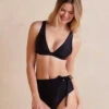 The Plunge Bikini Top - Sea Urchin 2 The Plunge Bikini Top - Sea Urchin -Summersalt Shop PlungeBikiniTop SeaUrchin Front Crop