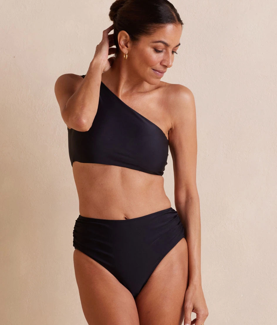 The Ruched High Leg High Rise Bottom - Sea Urchin The Ruched High Leg High Rise Bottom - Sea Urchin -Summersalt Shop RuchedHighLegHighRiseBottom SeaUrchin 1