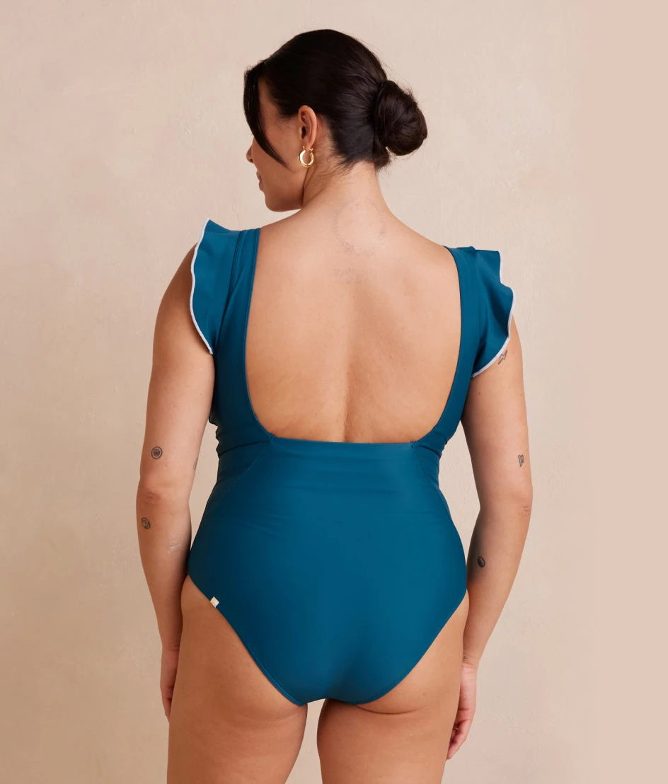 The Ruffle Backflip - Seaglass & Seaweed The Ruffle Backflip - Seaglass & Seaweed -Summersalt Shop RuffleBackflip SeaweedSeaglass Studio 3