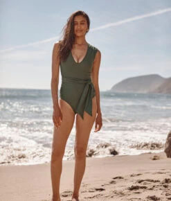 The Breaker Belted One-Piece - Olive