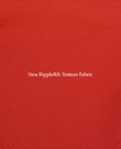 The RippleRib Mid Rise Bikini Bottom - Lava -Summersalt Shop Ruffle Strap One Piece Lava Ribbed 9 1