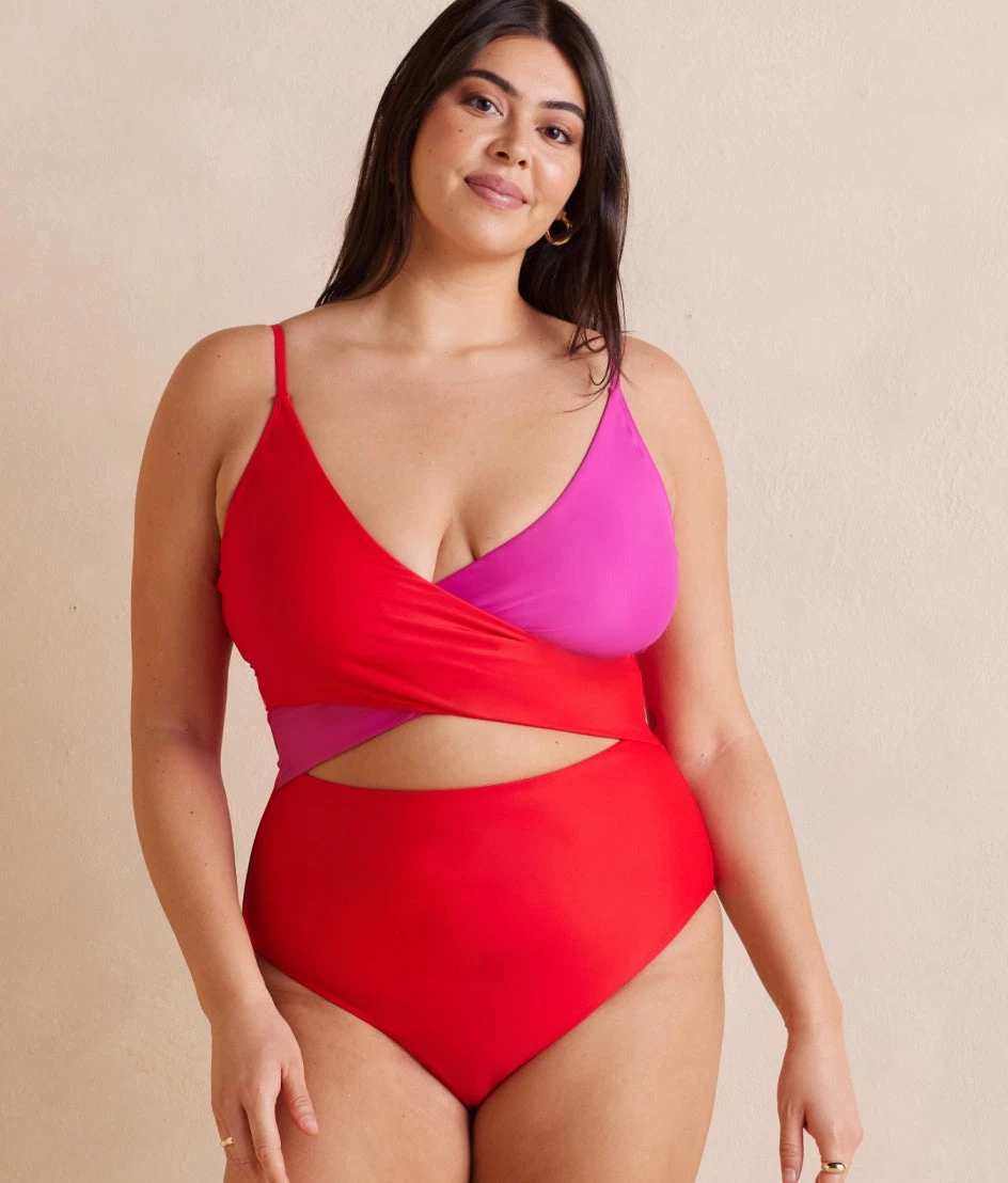 The Sea Breeze Cutout One-Piece - Lava & Hibiscus The Sea Breeze Cutout One-Piece - Lava & Hibiscus -Summersalt Shop SeabreezeCutoutOPFront2 c4d33b29 f8ae 478a bd4f de4ca4aab2a0
