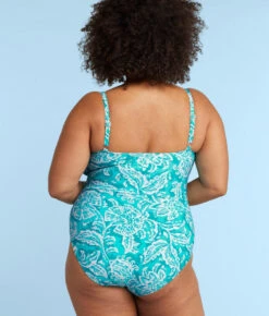 The Seascape Sweetheart One Piece - Batik In Seafoam & Harbor -Summersalt Shop SeascapeSweetheartOnePieceBatikinSeaFoam HarborBack2