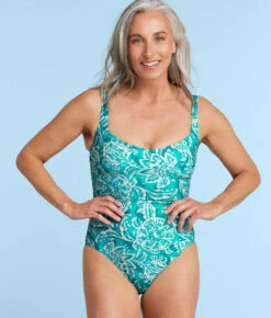 The Seascape Sweetheart One Piece - Batik In Seafoam & Harbor -Summersalt Shop SeascapeSweetheartOnePieceBatikinSeaFoam HarborFront1