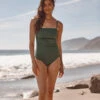 The DreamDrape Cinched Bandeau - Olive