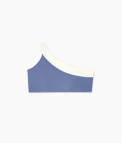 The Sidestroke Bikini Top - Blue Mountain & White Sand 5 The Sidestroke Bikini Top - Blue Mountain & White Sand -Summersalt Shop Sidestroke Bikini Top Blue MT White Sand