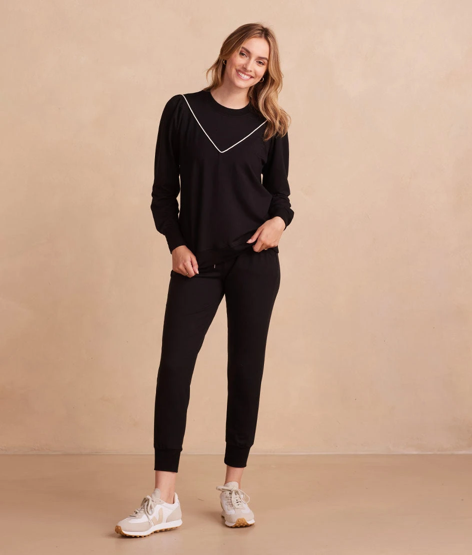 The Softest French Terry Jogger - Sea Urchin The Softest French Terry Jogger - Sea Urchin -Summersalt Shop SoftestFrenchTerryJogger SeaUrchin Front Full