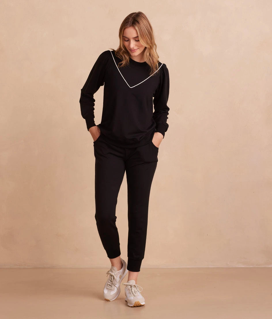 The Softest French Terry Jogger - Sea Urchin The Softest French Terry Jogger - Sea Urchin -Summersalt Shop SoftestFrenchTerryJogger SeaUrchin Front Full 2