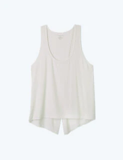 The Convertible Split Back Tank - White Sand