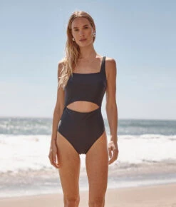 The Canal Cutout One-Piece - Sea Urchin