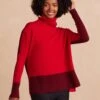 The Coziest Cashmere Blend Turtleneck - Pinot & Lava 1 The Coziest Cashmere Blend Turtleneck - Pinot & Lava -Summersalt Shop TheCoziestCashmereBlendTurtleneck Pinot Lava FrontCrop